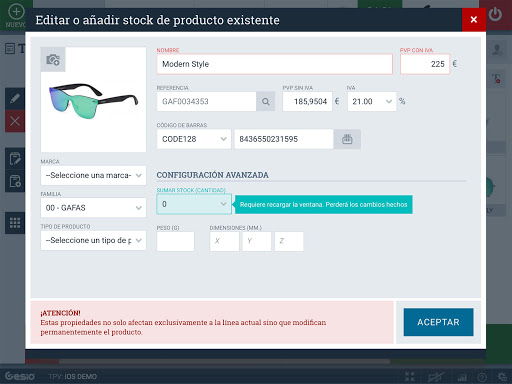 TPV Online GESIO Screen 3