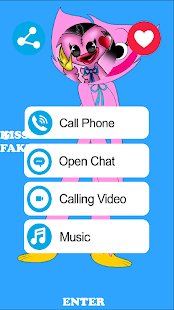 Kissy Missy Poppy Fake Call 1 APK screenshots 2