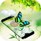 Spring bud butterfly theme icon