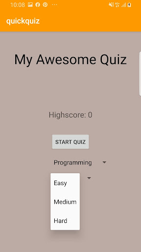 quckquiz Screen 3