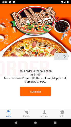 De Niros Pizza Screen 2