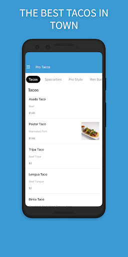 Pro Tacos Screen 2