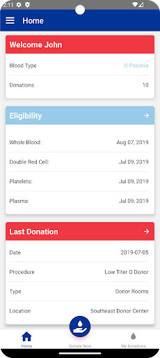 Android application South Texas Blood & Tissue screenshort