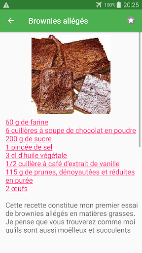 Chocolat avec calories recettes en français.