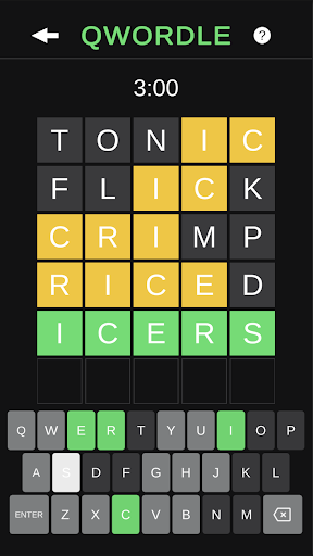 Android application Qwordle screenshort