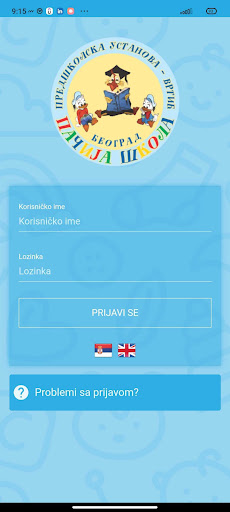 Android application PACIJA SKOLA screenshort