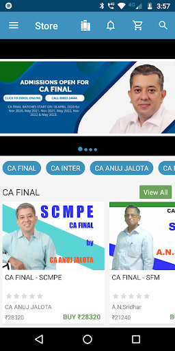 AJ Education NeXt - CA Coachin Screen 3