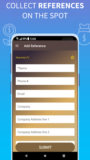 Job Reference Collector Screen 2