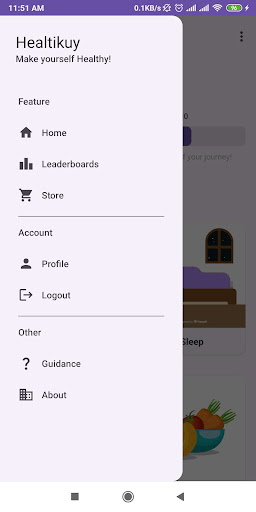Android application Healtikuy screenshort