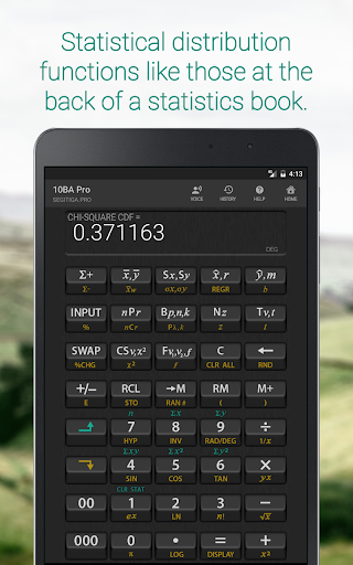 Screenshot of 10BA Pro Financial Calculator