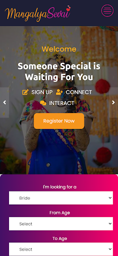 Android application MangalyaSevai screenshort