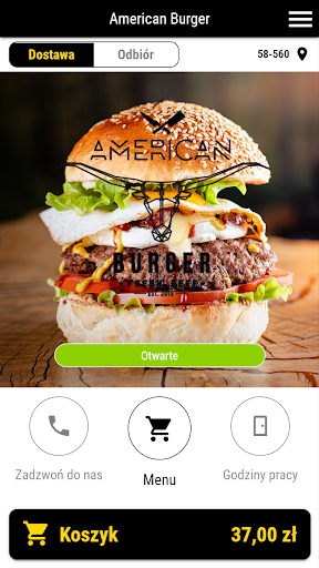 Android application American Burger screenshort