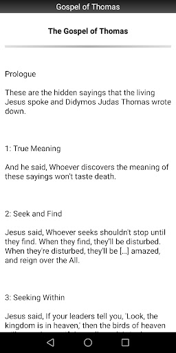 Gospel of Thomas Screen 2
