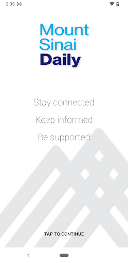 Android application Mount Sinai Daily screenshort