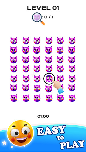Android application Odd 1 Out Emoji Puzzle Game screenshort