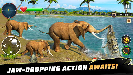 Animal Crocodile Attack Sim 2