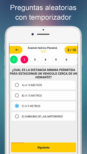 Examen teórico Panamá 2024 Screen 2