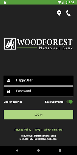 Woodforest Mobile Banking screenshot