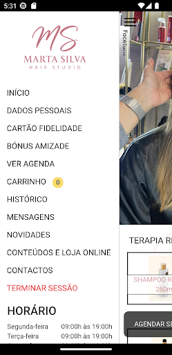 Marta Silva Hair Studio Screen 2