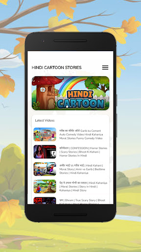 Android application Hindi Cartoon Video Stories screenshort
