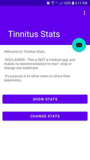 Android application Tinnitus Stats screenshort