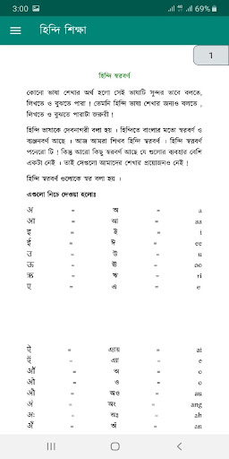 Learn Hindi in Bangla বাংলাতে