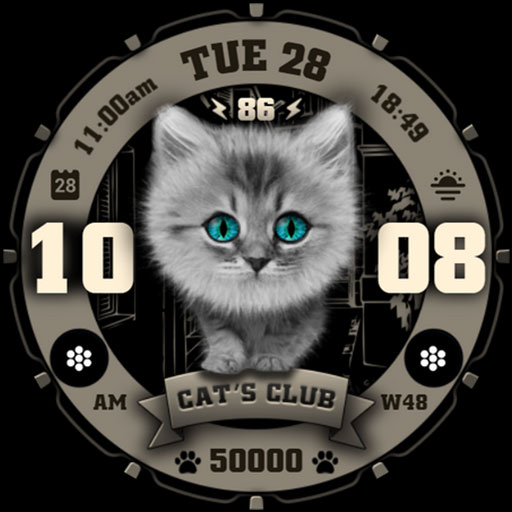 Cat's Club Watch Face 021 Scarica su Windows