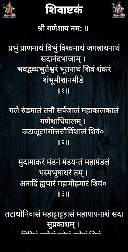 शिवाष्टकं / ShivAshtakam Screen 2
