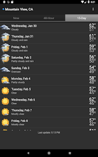 Palmary Weather Captura de pantalla