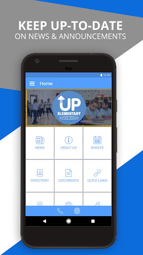 Android application UP Elementary screenshort