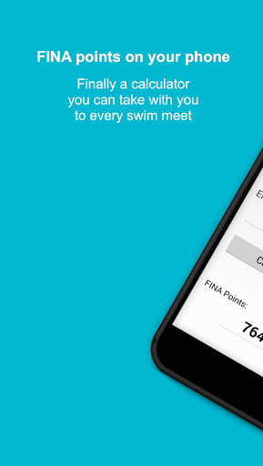 Android application FINA Points Calculator 2022 screenshort