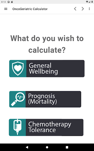 OncoGeriatric Calculator