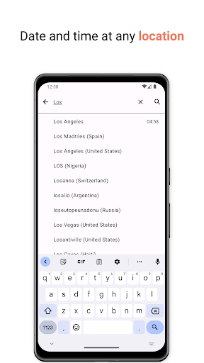 Screenshot of DIGI World Clock
