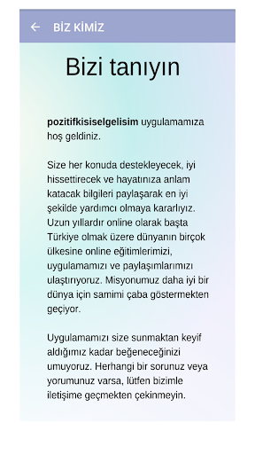 Pozitif Kişisel Gelişim