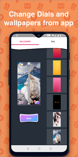 Cute Puppy Zipper Lock Screen