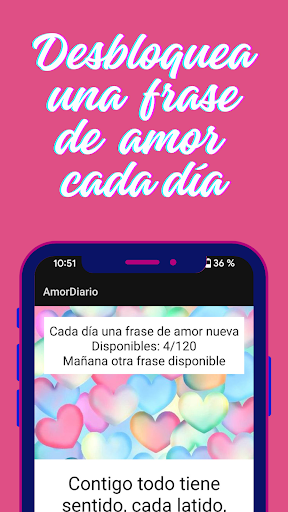 Frase de amor diaria Screenshot 1 - AppWisp.com