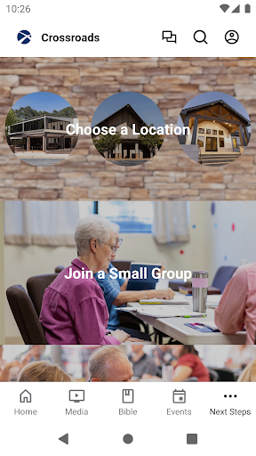 Screenshot of Crossroads Church GA