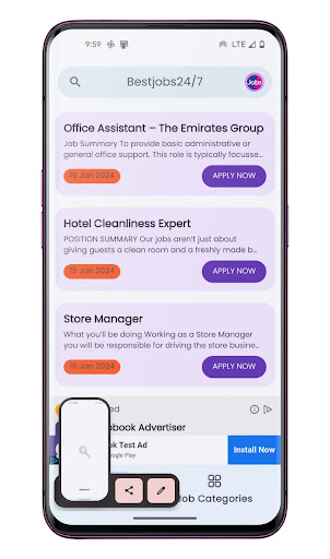 JobsFind24/7 Screen 2