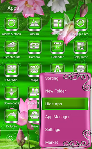 Lotus Go Launcher theme Screen 3