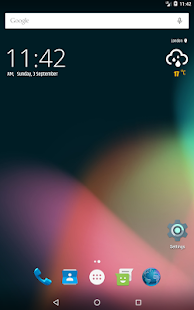 Simple weather & clock widget Capture d'écran