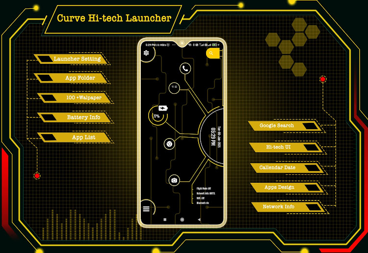 Curve Hitech launcher -Applock - 26.0 - (Android)