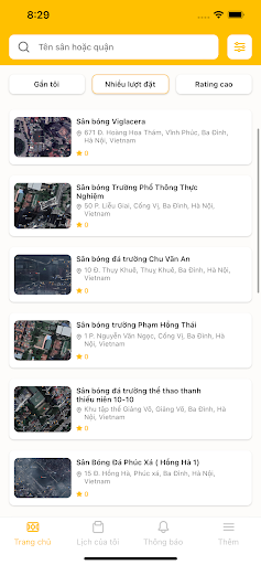 Android application Datsan247 - Tìm sân screenshort