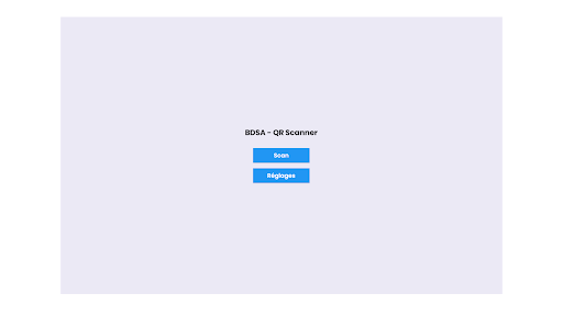 Android application BDSA QR SCANNER screenshort