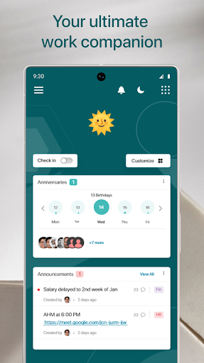 Android application e2eWorkforce screenshort