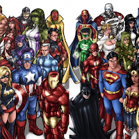 Superheroes Battle Wallpaper