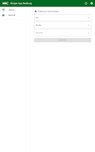 Android application Bürger-App Bedburg screenshort