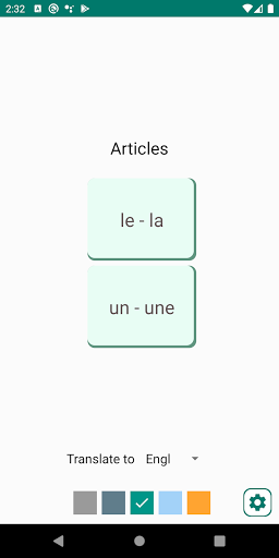 Android application Articles Le La screenshort