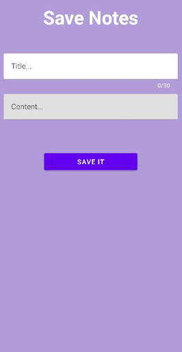 Android application MakeNotes screenshort