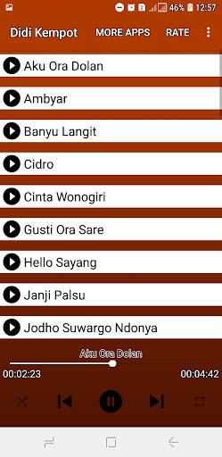 Android application Lagu Didi Kempot offline screenshort