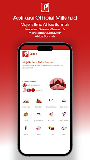 Android application millah screenshort